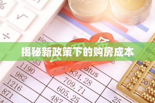 班玛揭秘新政策下的购房成本