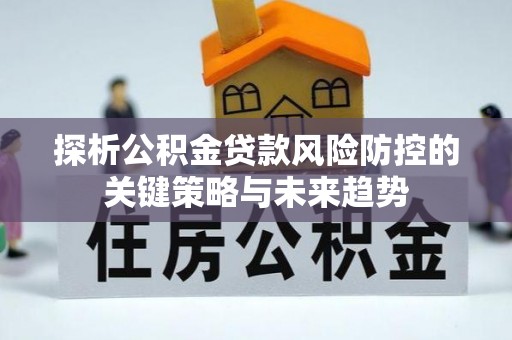 班玛探析公积金贷款风险防控的关键策略与未来趋势